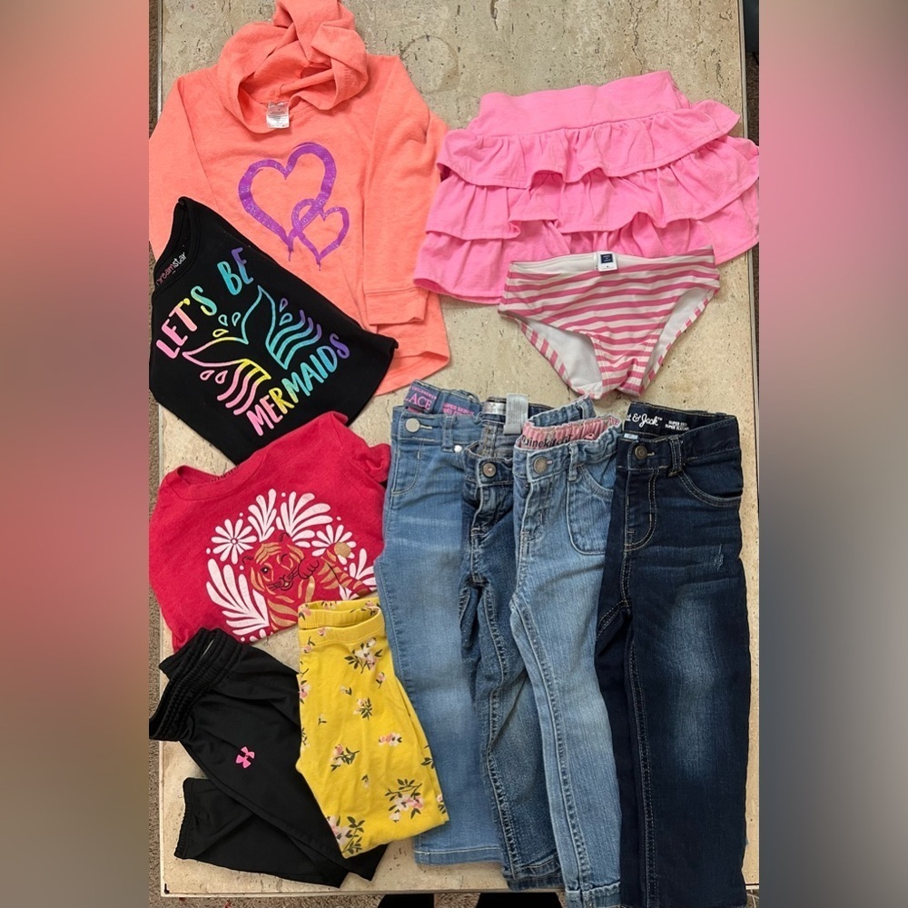 Girls Size 3T Bundle-Jeans, Shirts, Under Armour Pants, Skirt